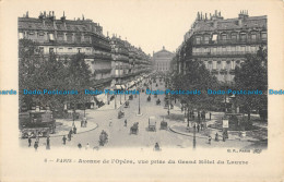 R051407 Paris. Avenue De L Opera Vue Prise Du Grand Hotel Du Louvre - Monde