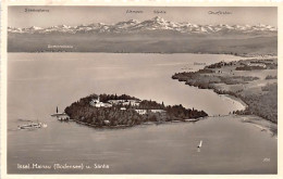 Insel Mainau Im Bodensee Panorama Mit Säntis Gl1952 #143.112 - Autres & Non Classés