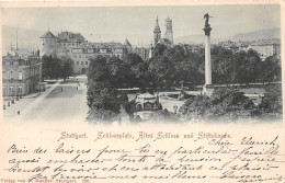 Stuttgart Schlossplatz Altes Schloss Stiftskirche Ngl #144.578 - Autres & Non Classés