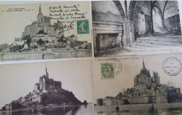 LOT 42 CARTES MANCHE MONT ST MICHEL GRANVILLE CAROLLES MORTAIN ST LO VALOGNES GOUVILLE TORIGNI ST PAIR BRICQUEBEC - Other & Unclassified