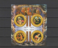 Guinea - Bissau 2011 Paintings Botticelli, Solari, Pinturicchio, Raffael Sheetlet Imperf. MNH -scarce- - Other & Unclassified