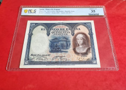 ESPAÑA BILLETE 500 PESETAS 1927 PCGS 35 SPAIN BANKNOTE ESPAGNE *COMPRAS MULTIPLES CONSULTAR* - 100 Pesetas