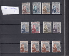 Congo Ocb Nr:  465 - 472 ** MNH  (zie  Scan) 12 ESSAIS De Surcharge Couleurs Differents - Unused Stamps
