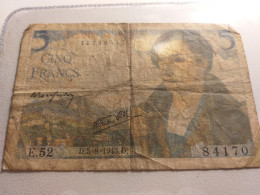5 Francs Bergen .05-08-1943. - 5 F 1943-1947 ''Berger''