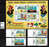 Jersey - 2000 - MNH - Jersey Stamp Design Competition Winners - Stampin' The Future - Jersey