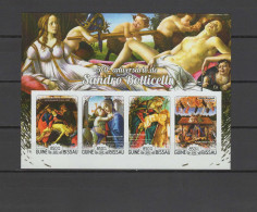 Guinea - Bissau 2015 Paintings Botticelli Sheetlet Imperf. MNH -scarce- - Other & Unclassified