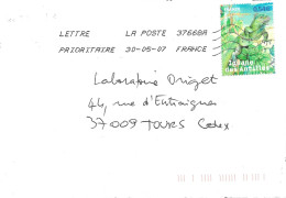 IMBRE N° 4032 -   IGUANE DES ANTILLES  -  TARIF DU 1 10 06   -  SEUL SUR LETTRE  -  2007 - Postal Rates