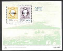 Azores 112th Anniversary Of 1st Azores Stamps MS 1980 MNH SG#MS418 MI#Block 1 - Açores