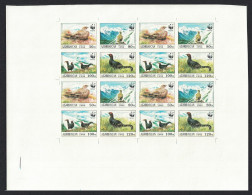 Azerbaijan Birds WWF Caucasian Black Grouse 4v IMPERF SHEETLET UNIQUE 1994 MNH SG#178-181 MI#161-164 Sc#454 A-d - Azerbaïjan