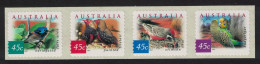 Australia Wren Finch Budgerigar Desert Birds SA Strip Pemara 2001 MNH SG#2130d-2133d - Nuevos