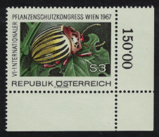 Austria Colorado Potato Beetle Insect Fauna Corner 1967 MNH SG#1504 Sc#1434 - Unused Stamps