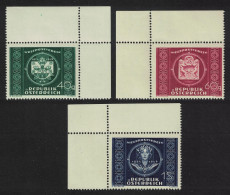 Austria 75th Anniversary Of UPU 3v Corners 1949 MNH SG#1175-1177 - Unused Stamps