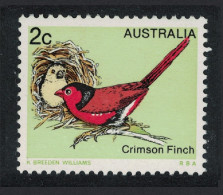 Australia Crimson Finch Bird 2c 1979 MNH SG#670 - Nuevos