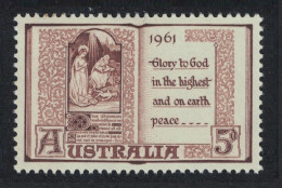 Australia Christmas 1961 MNH SG#341 - Nuevos