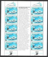 Ascension Space Shuttle Sheetlet Of 10v 1981 MNH SG#281 Sc#273 - Ascension