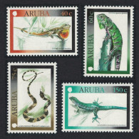 Aruba Iguana Snake Racerunner Reptiles 4v 2000 MNH SG#255-258 - Niederländische Antillen, Curaçao, Aruba