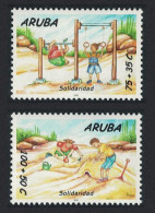 Aruba 'Solidarity' Children 2v 2000 MNH SG#280-281 - Curacao, Netherlands Antilles, Aruba