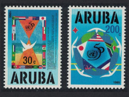 Aruba United Nations 2v 1995 MNH SG#158-159 - Curaçao, Antilles Neérlandaises, Aruba