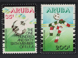 Aruba World Cup Football Championship Italy 2v 1990 MNH SG#80-81 - Curazao, Antillas Holandesas, Aruba
