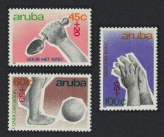 Aruba Football Child Welfare 3v 1989 MNH SG#68-70 - Curaçao, Nederlandse Antillen, Aruba