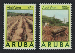 Aruba 'Aloe Vera' Medical Plant Flora 2v 1988 MNH SG#41=43 - Niederländische Antillen, Curaçao, Aruba