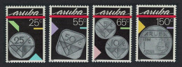 Aruba Coins 4v 1988 MNH SG#44-47 - Niederländische Antillen, Curaçao, Aruba