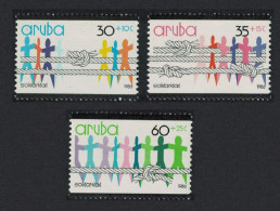 Aruba 'Solidarity' People And Rope 3v 1986 MNH SG#25-27 - Curaçao, Antille Olandesi, Aruba