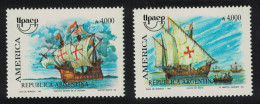 Argentina America Voyages Of Discovery Magellan UPAEP 2v 1991 MNH SG#2258-2259 - Unused Stamps