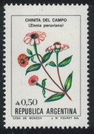 Argentina 'Zinnnia Peruviana' Flowers 50c 1985 MNH SG#1938 - Unused Stamps