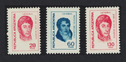 Argentina Revalued Currency Values In Centavos And Pesos 3v 1970 MNH SG#1334=1340e - Ongebruikt