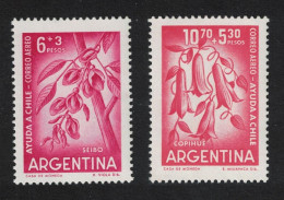 Argentina Chilean And Argentinian National Flowers 1960 MNH SG#987-988 - Unused Stamps