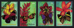 Antigua And Barbuda Butterflies Flowers 4v 2007 MNH SG#4078-4081 - Antigua And Barbuda (1981-...)