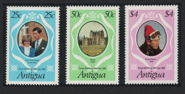 Antigua And Barbuda Charles And Diana Royal Wedding 3v 1981 MNH SG#702-704 - 1960-1981 Ministerial Government