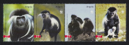 Angola WWF Colobus Monkey Strip Of 4v 2004 MNH SG#1717-1720 MI#1745-1748 Sc#1279 A-d - Angola