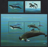 Angola Whales Dolphins Marine Mammals 2v+MS 2003 MNH SG#1683-MS1685 - Angola