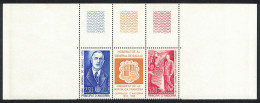 Andorra Fr. Birth Centenary Of General De Gaulle 2v Top Strip 1990 MNH SG#F434-F436 MI#418-419 Sc#399-400 - Unused Stamps
