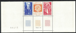 Andorra Fr. Birth Centenary Of General De Gaulle 2v Bottom Strip 1990 MNH SG#F434-F436 MI#418-419 Sc#399-400 - Unused Stamps