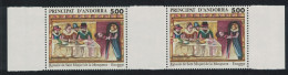 Andorra Fr. Retable Of St Michael De La Mosquera Gutter Pair 1989 MNH SG#F424 MI#405 - Unused Stamps