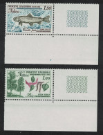 Andorra Fr. Trout Fish Trees Nature Protection 2v Corners 1983 MNH SG#F330-F331 MI#332-333 Sc#305-306 - Unused Stamps