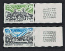 Andorra Fr. Chamois Ansalonga Nature Conservation 2v Margins 1986 MNH SG#F382-F383 MI#369-370 - Unused Stamps