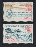 Andorra Fr. Historic Events Europa CEPT 2v 1982 MNH SG#F319-F320 - Unused Stamps