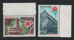 Andorra Fr. Monuments Europa CEPT 2v Margins 1978 MNH SG#F288-F289 - Unused Stamps