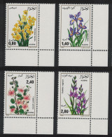 Algeria Narcissi Iris Gladiolus Flowers 4v Corners 1986 MNH SG#941-944 - Algeria (1962-...)