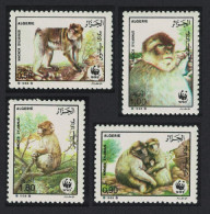Algeria WWF Barbary Macaque 4v 1988 MNH SG#989-992 MI#972-975 Sc#872-875 - Algérie (1962-...)