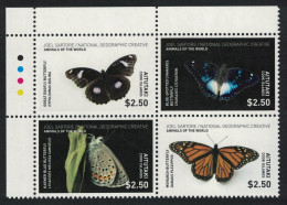 Aitutaki Butterflies Block Of 4 NZ$10 2017 MNH SG#869-872 MI#992-995 - Aitutaki