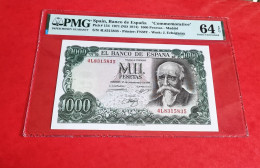 ESPAÑA BILLETE 1000 PESETAS 1971 PMG 64 EPQ SPAIN BANKNOTE ESPAGNE *COMPRAS MULTIPLES CONSULTAR* - 1000 Peseten