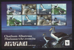 Aitutaki WWF Chatham Albatross Birds MS 2016 MNH SG#MS854 - Aitutaki