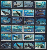 Aitutaki Whales Dolphins Ships Definitives 24v COMPLETE 2013 SG#778-801 Sc#600-611 - Aitutaki