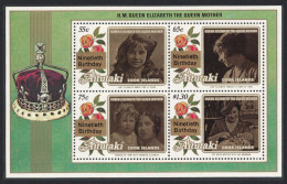 Aitutaki 90th Birthday Of Queen Elizabeth The Queen Mother MS 1990 MNH SG#MS614 - Aitutaki