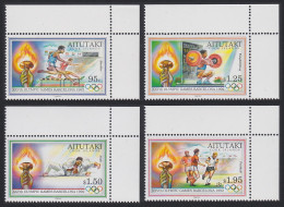 Aitutaki Olympic Games Barcelona 4v Corners 1992 MNH SG#628-631 Sc#460-463 - Aitutaki